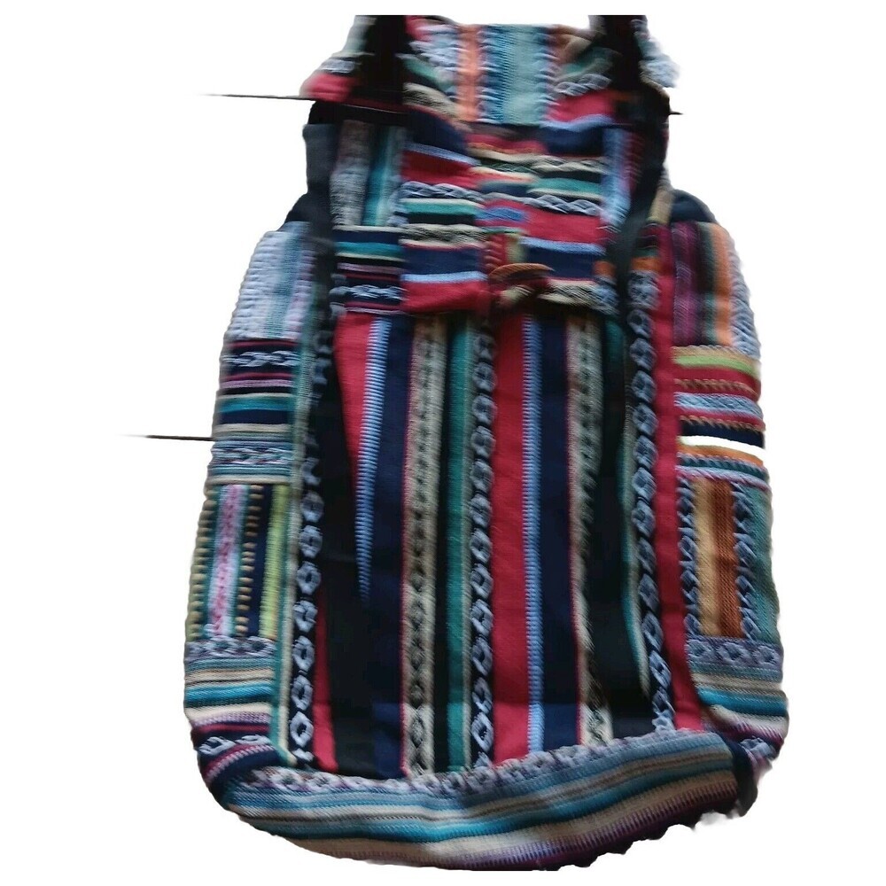 Backpack Sz L Bohemian Southwest Aztec Tribal Geometric Design Cloth Fabric